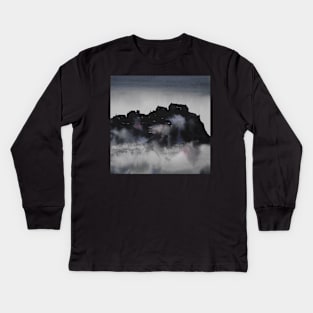 Edinburgh Castle Darkness 3 Kids Long Sleeve T-Shirt